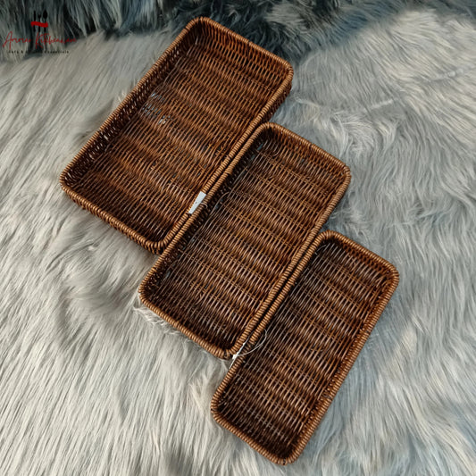 Rectangular Woven Serving Basket