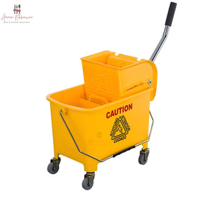 20L Commercial Single Mop Bucket Trolley