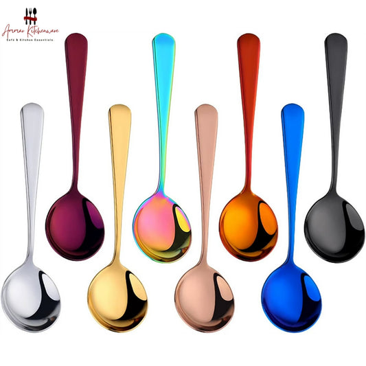 Round Head Stainless Steel Spoon
