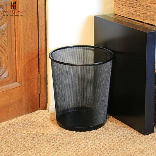 Metal Mesh Office Waste Paper Dustbin