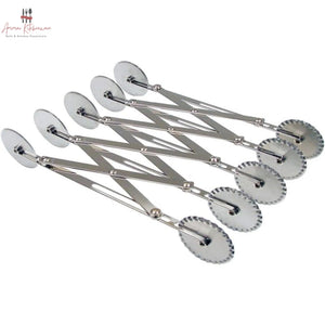 5 Wheel Double Head Stainless Steel Adjustable Pastry & Dough Cutter
