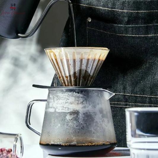 V60 Pour Over Coffee Dripper with Black Base