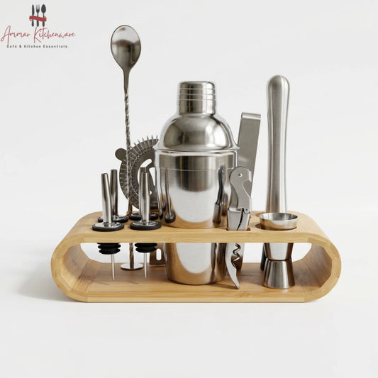 12 Piece Stainless Steel Cocktail Shaker Set