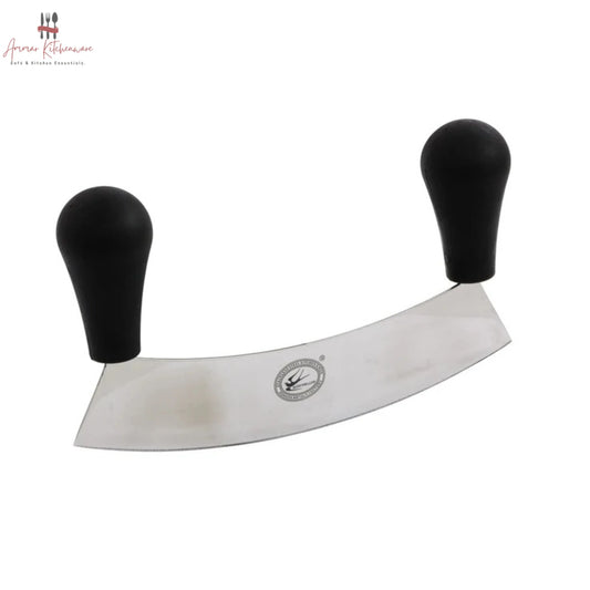 Double Handle Crescent Pizza Cutter