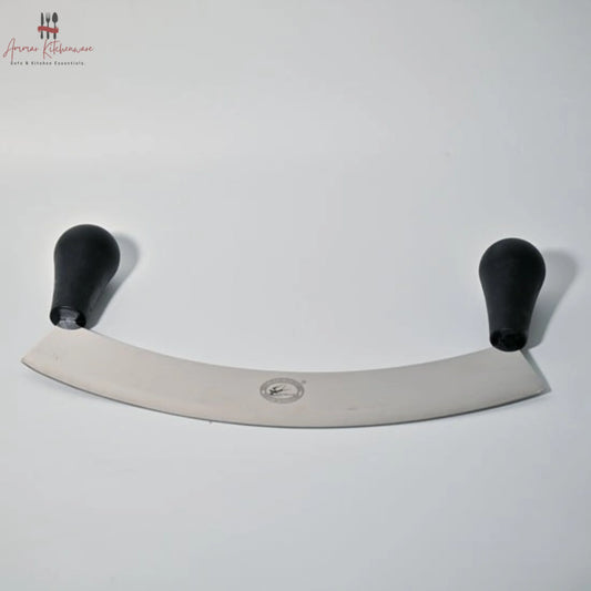 Double Handle Crescent Pizza Cutter