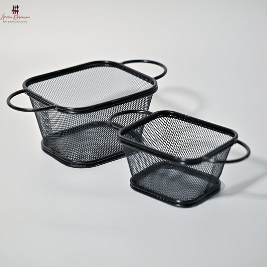 Stainless Steel Mesh French Fries Serving Basket