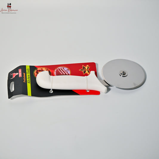 Pizza Cutter White Handle Wheel