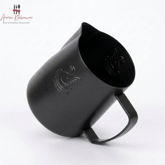 Jibbi Matte Black Stainless Steel Milk Pitcher