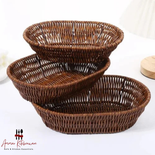 Oval Woven Serving Basket
