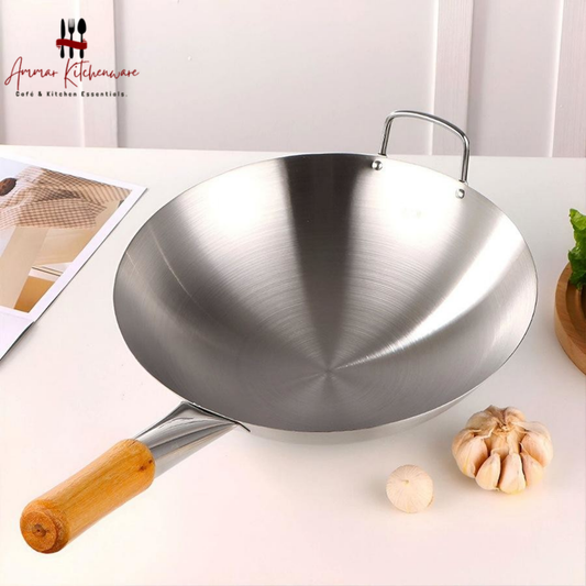 Stainless Steel Chinese Wok