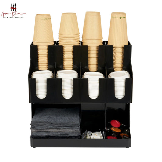 Coffee Condiment Organizer & Cupholder