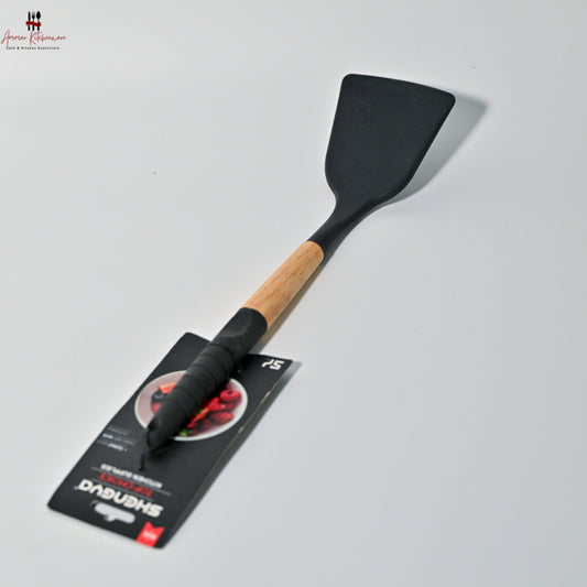 Non Stick Wooden Silicone Turner