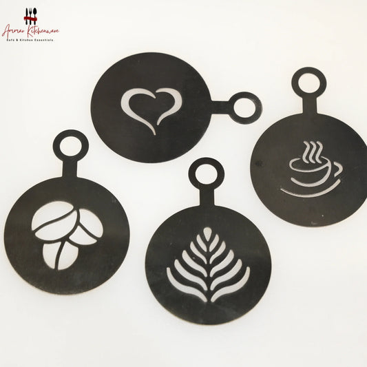 Stainless Steel Coffee Latte Art Stencils