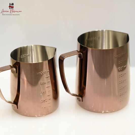 Copper Espresso Milk Steaming Pitcher