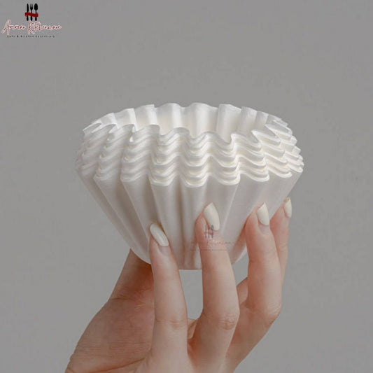 Waved Coffee Paper Filters