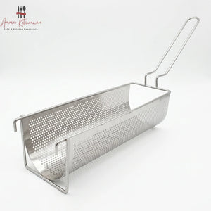 Stainless Steel Long Fries Basket with Handle