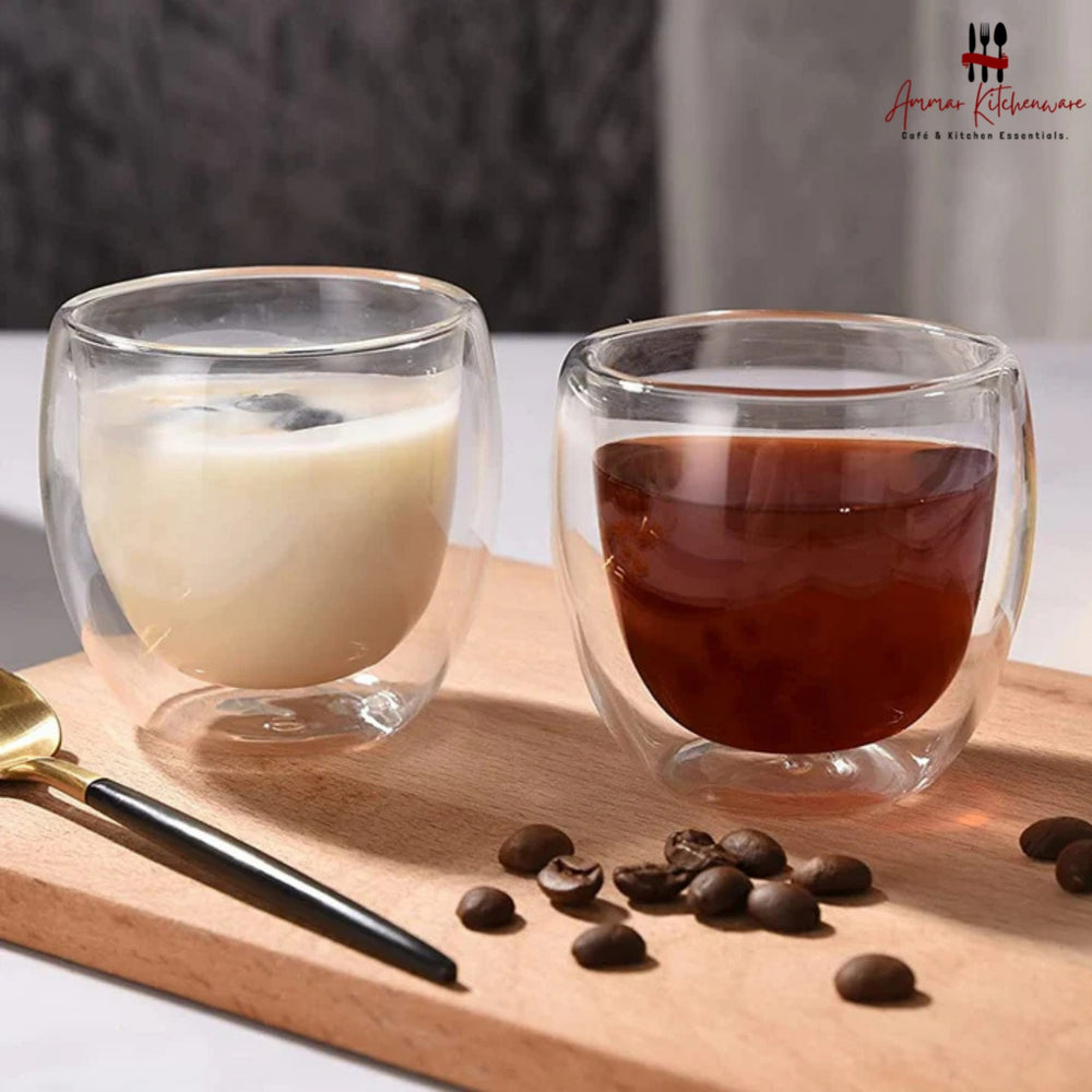 Double Wall Coffee Glass