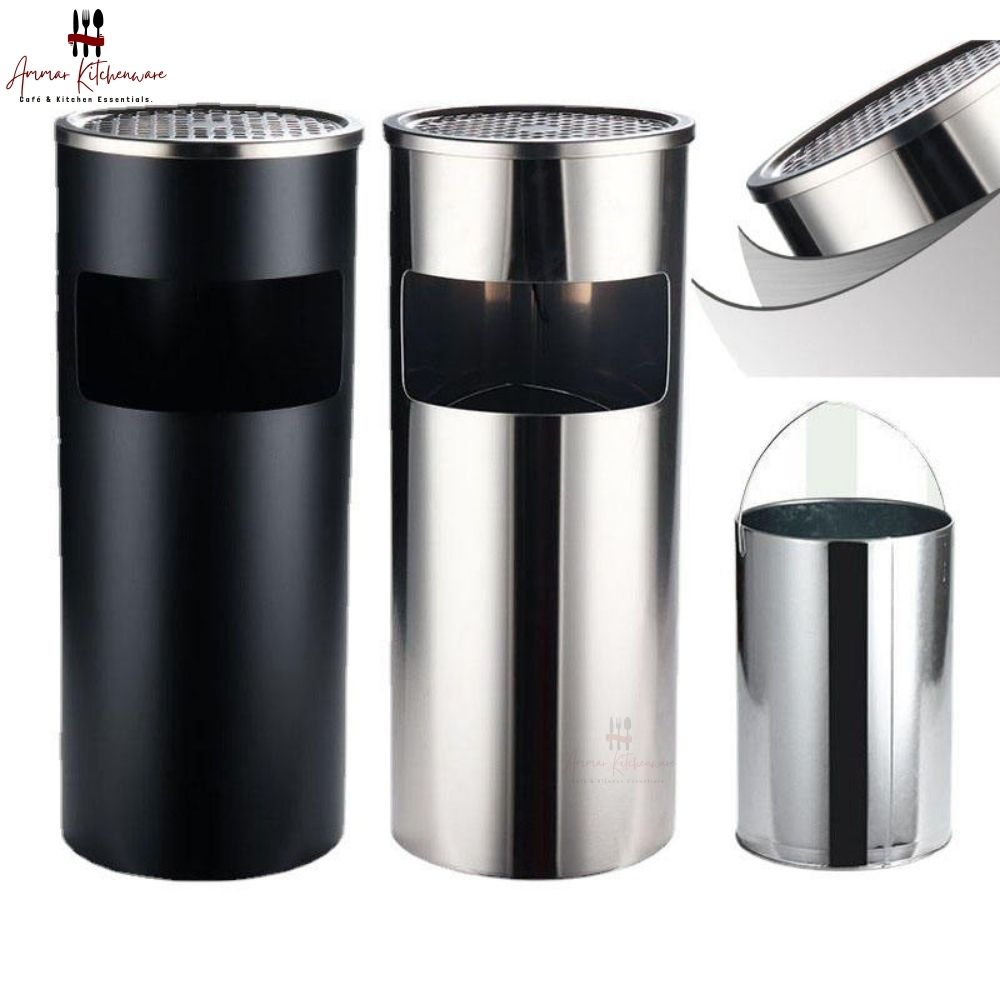 Standing Round Ashtray Bin