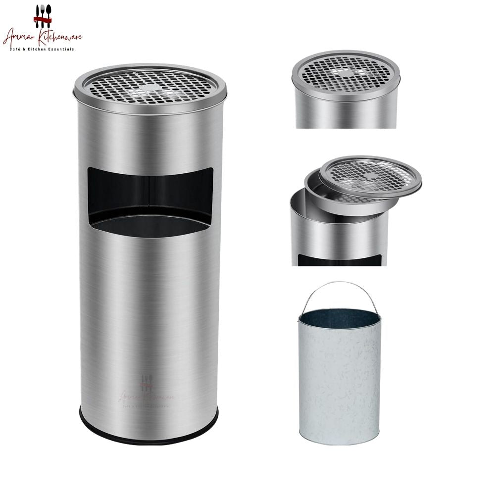 Standing Round Ashtray Bin
