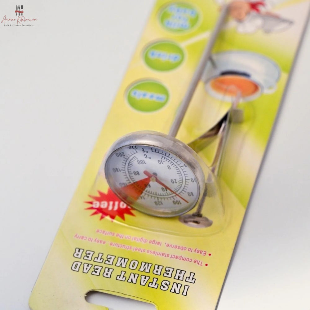 Stainless Steel Clip-on Cooking Thermometer
