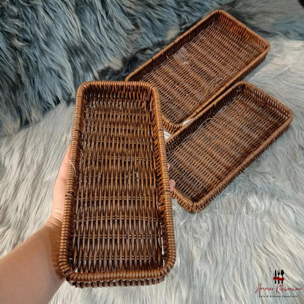 Rectangular Woven Serving Basket