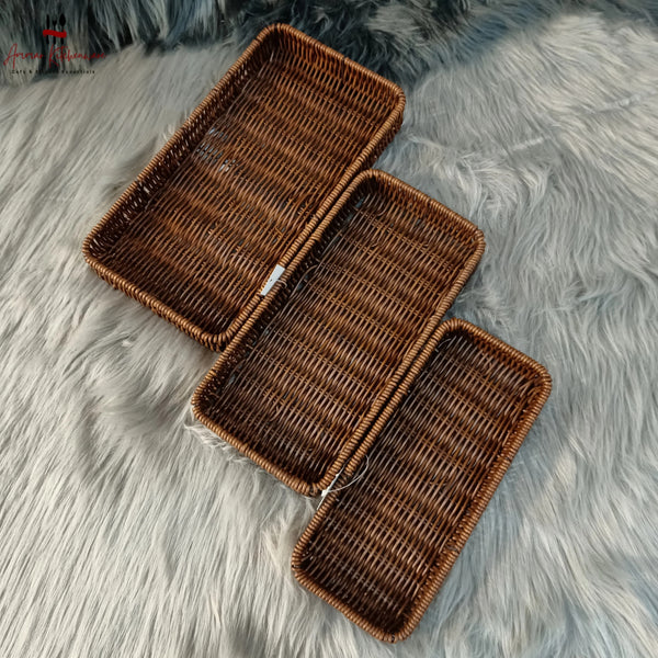 Rectangular Woven Serving Basket