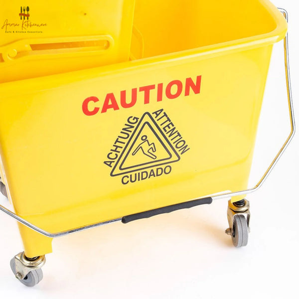 20L Commercial Single Mop Bucket Trolley