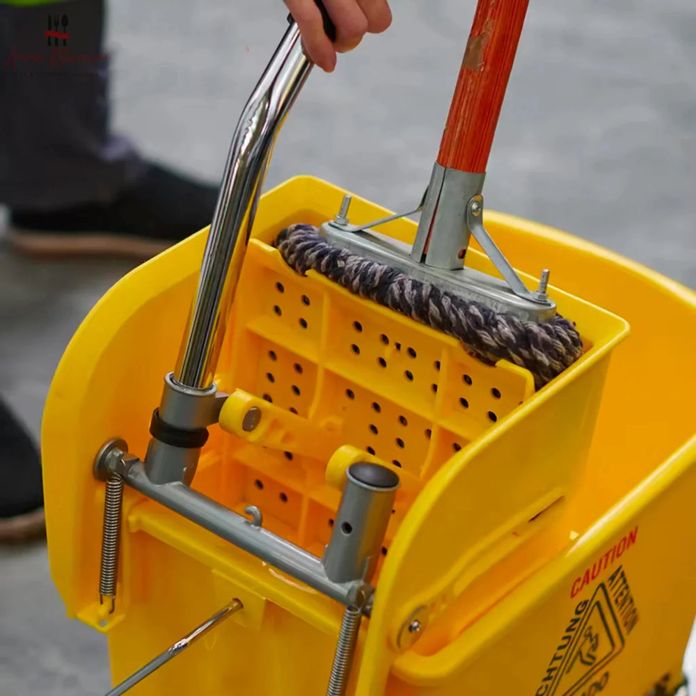 20L Commercial Single Mop Bucket Trolley