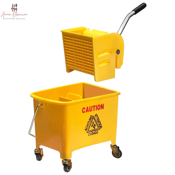 20L Commercial Single Mop Bucket Trolley