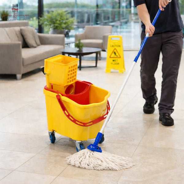 35L Commercial Mop Bucket Trolley