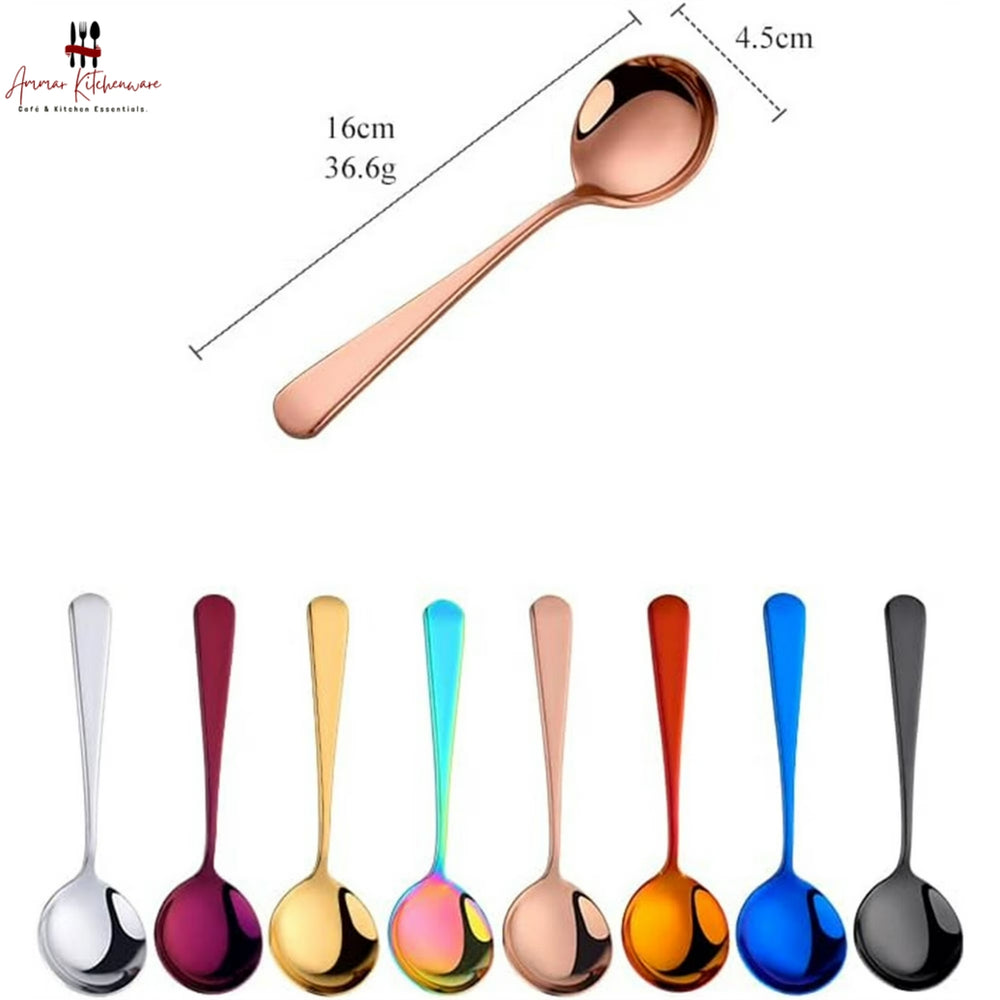 Round Head Stainless Steel Spoon