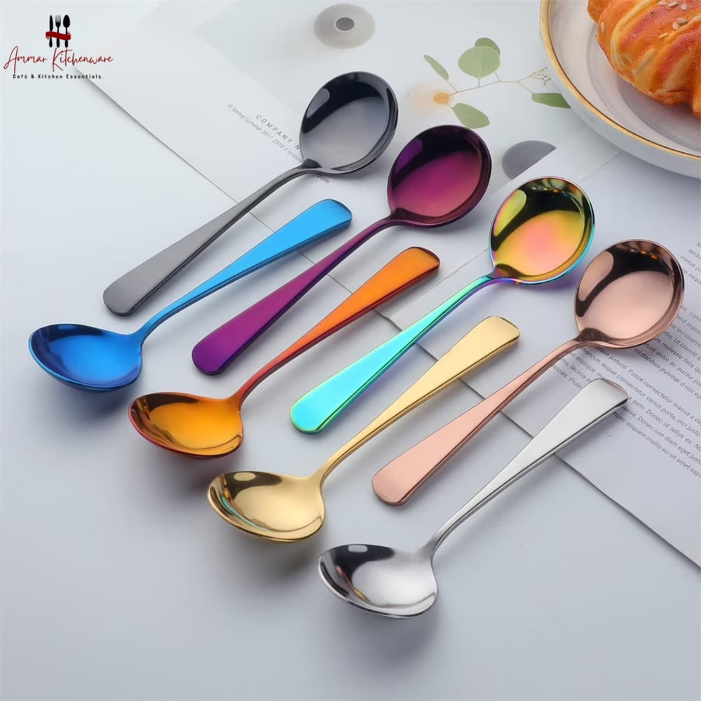 Round Head Stainless Steel Spoon