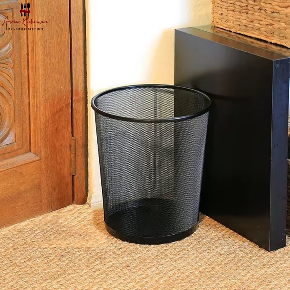 Metal Mesh Office Waste Paper Dustbin