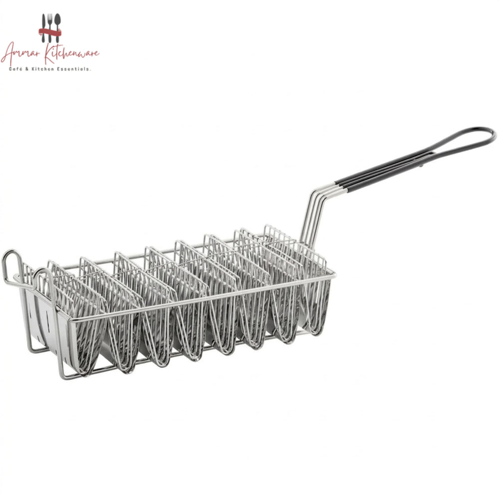 8 Slot Commercial Taco Fryer Basket