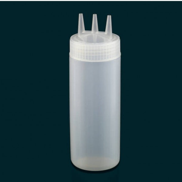 Refillable 3 nozzle Sauce Bottle