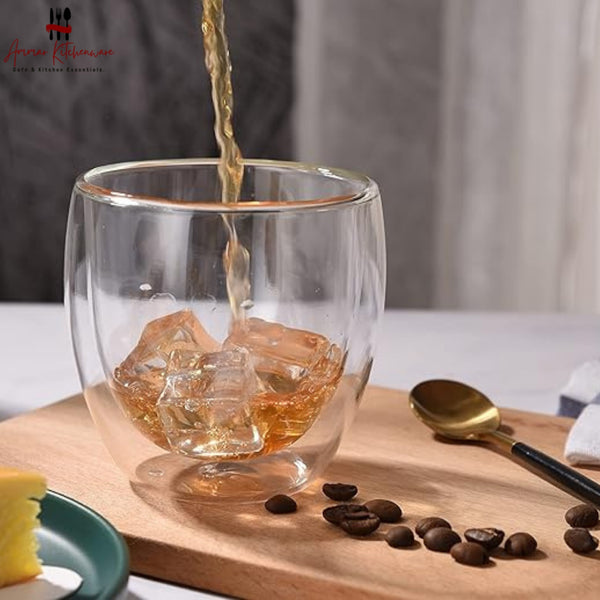 Double Wall Coffee Glass