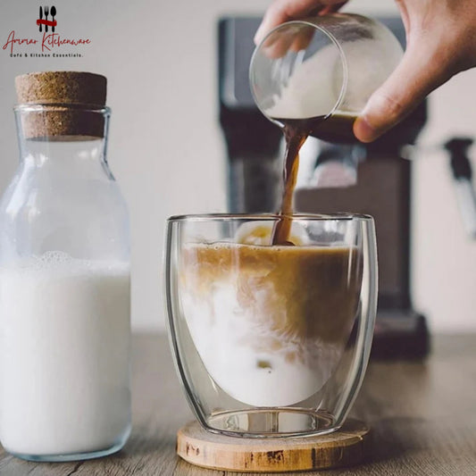 Double Wall Coffee Glass