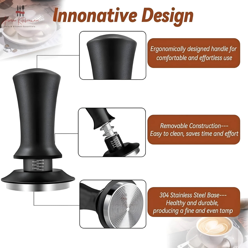 Adjustable Espresso Coffee Tamper | 53mm & 58mm