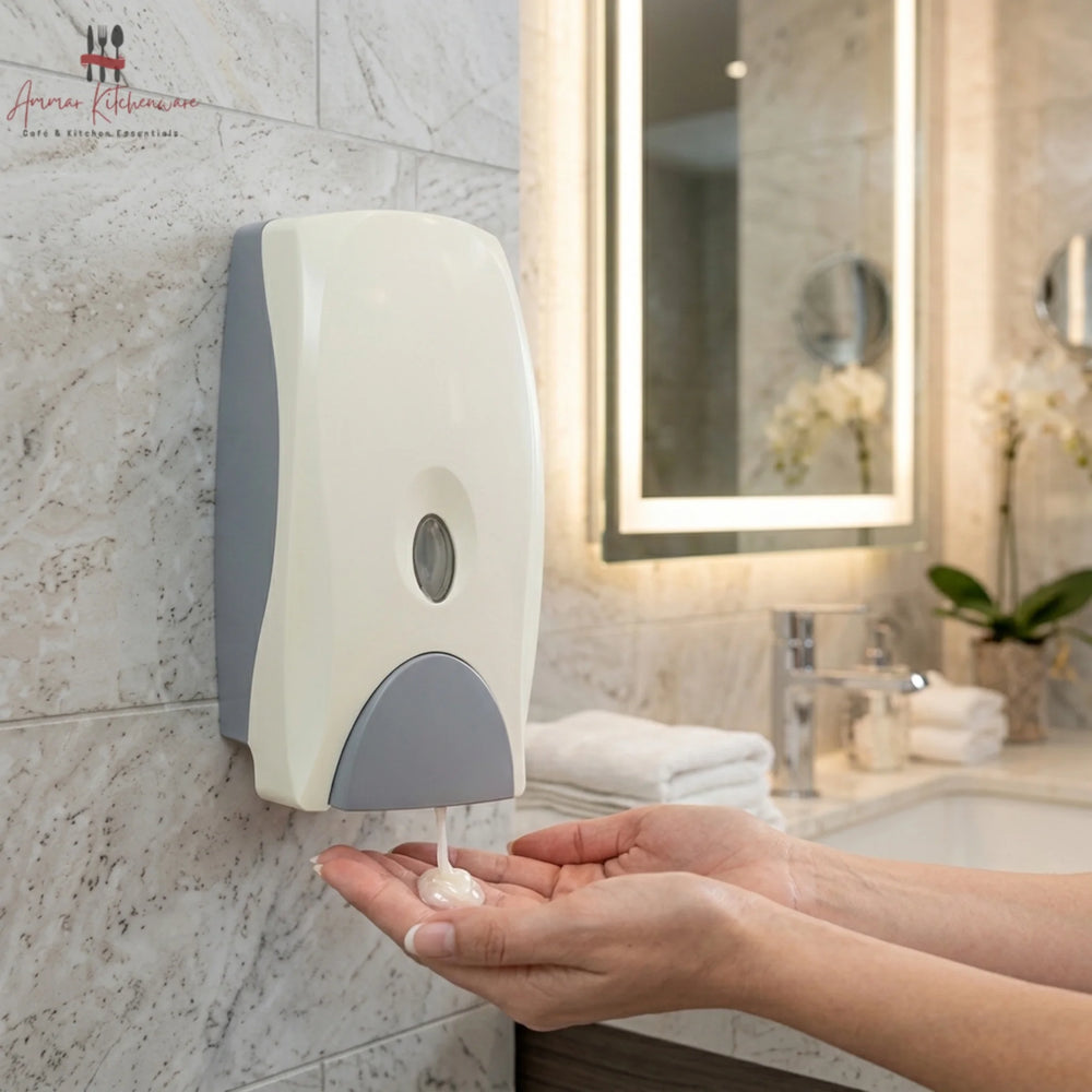 Fresco AR800 800ml wall-mounted manual liquid soap and hand sanitizer dispenser