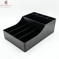 Countertop Coffee Bar Condiment & Straw Organizer 9 Compartment