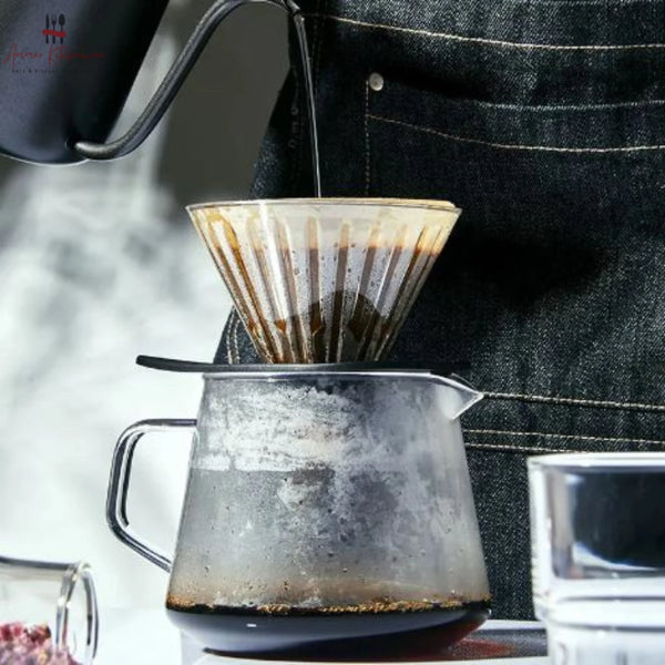 V60 Pour Over Coffee Dripper with Black Base