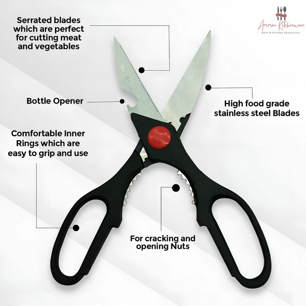 Multi Purpose Stainless Steel Kitchen Scissors
