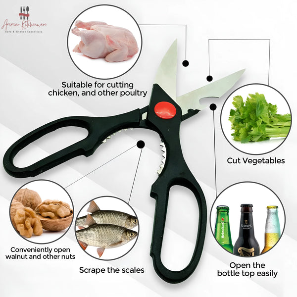 Multi Purpose Stainless Steel Kitchen Scissors