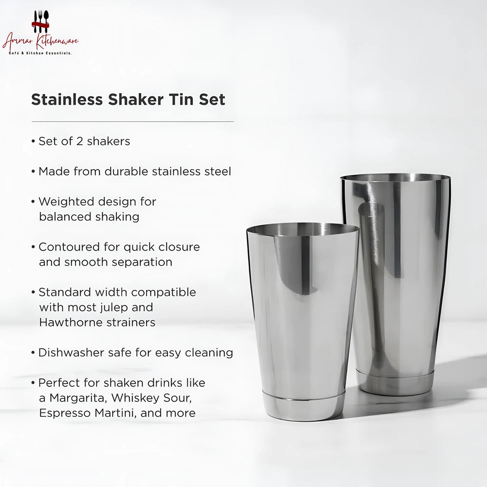 Stainless Steel Boston Cocktail Shaker