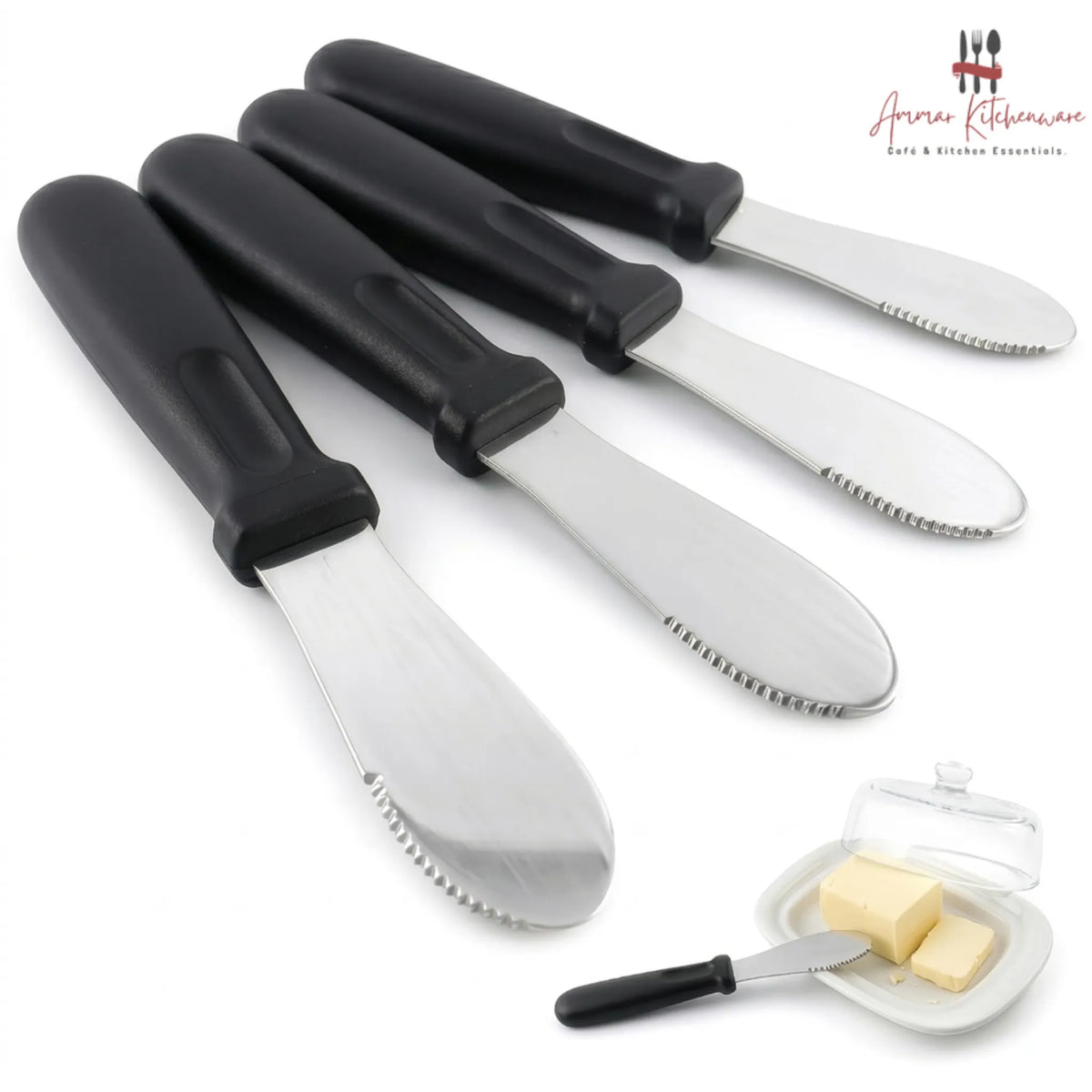 Stainless Steel Serrated Butter Spreader Knife