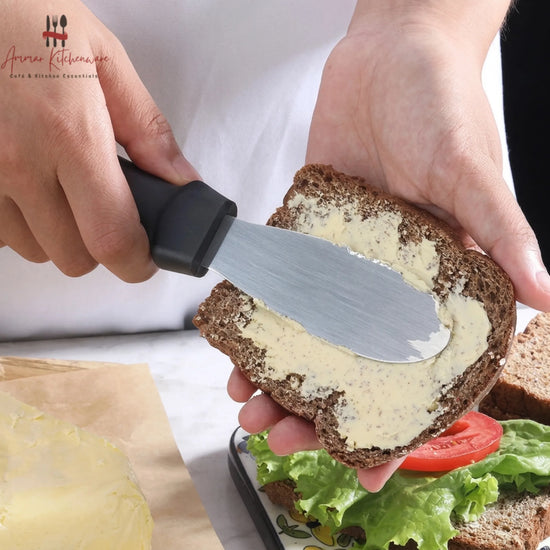 Stainless Steel Serrated Butter Spreader Knife