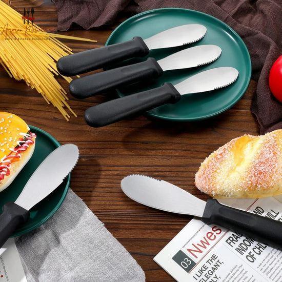 Stainless Steel Serrated Butter Spreader Knife