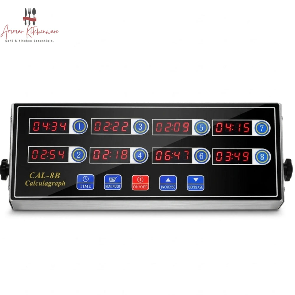 8 Channel Commercial Digital Kitchen Timer