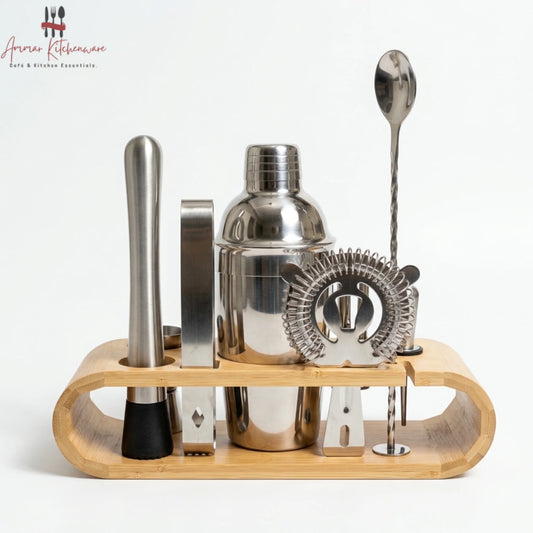 12 Piece Stainless Steel Cocktail Shaker Set