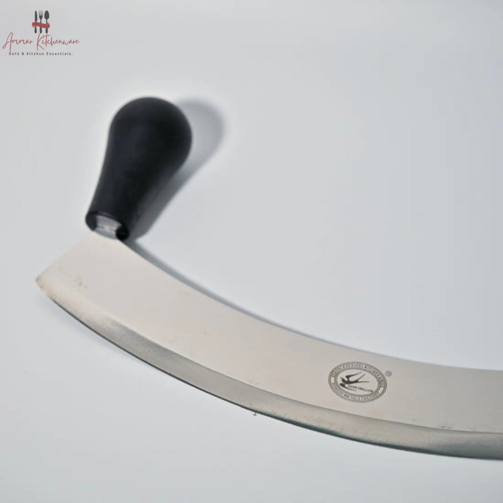 Double Handle Crescent Pizza Cutter